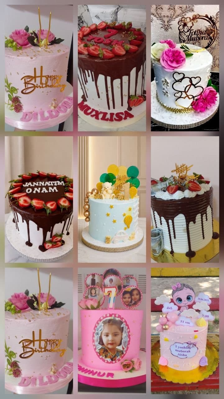 Nafisa_Golden_Sweets Tort va shirinliklarimiz zakaz uchun tayyor!